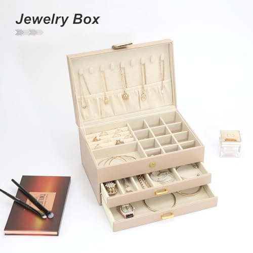 White 6 in 1 Stackable Jewelry Organizer Trays G647
