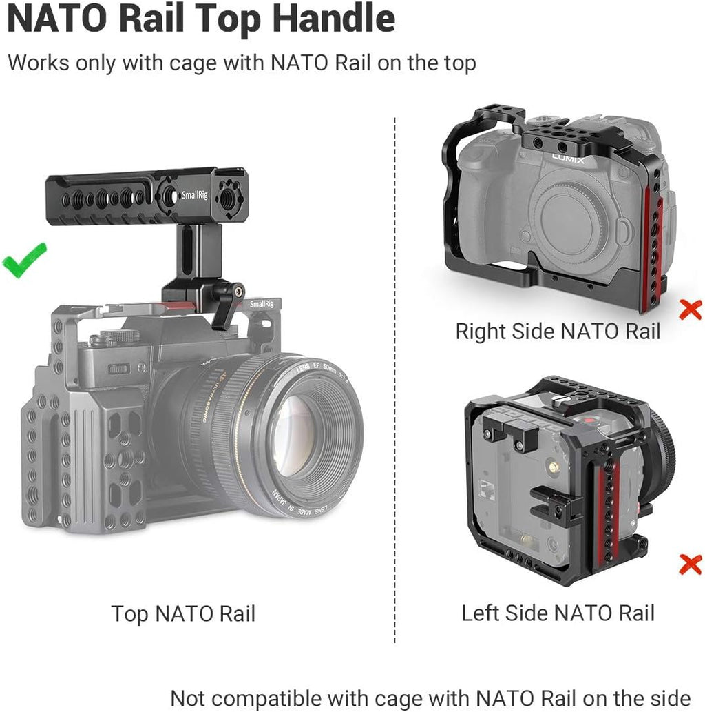 NATO Top Handle Quick Release Handgrip with Cold Shoe Mount W428323