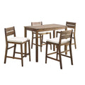 5-Piece Acacia Counter Height Dining Set C6280