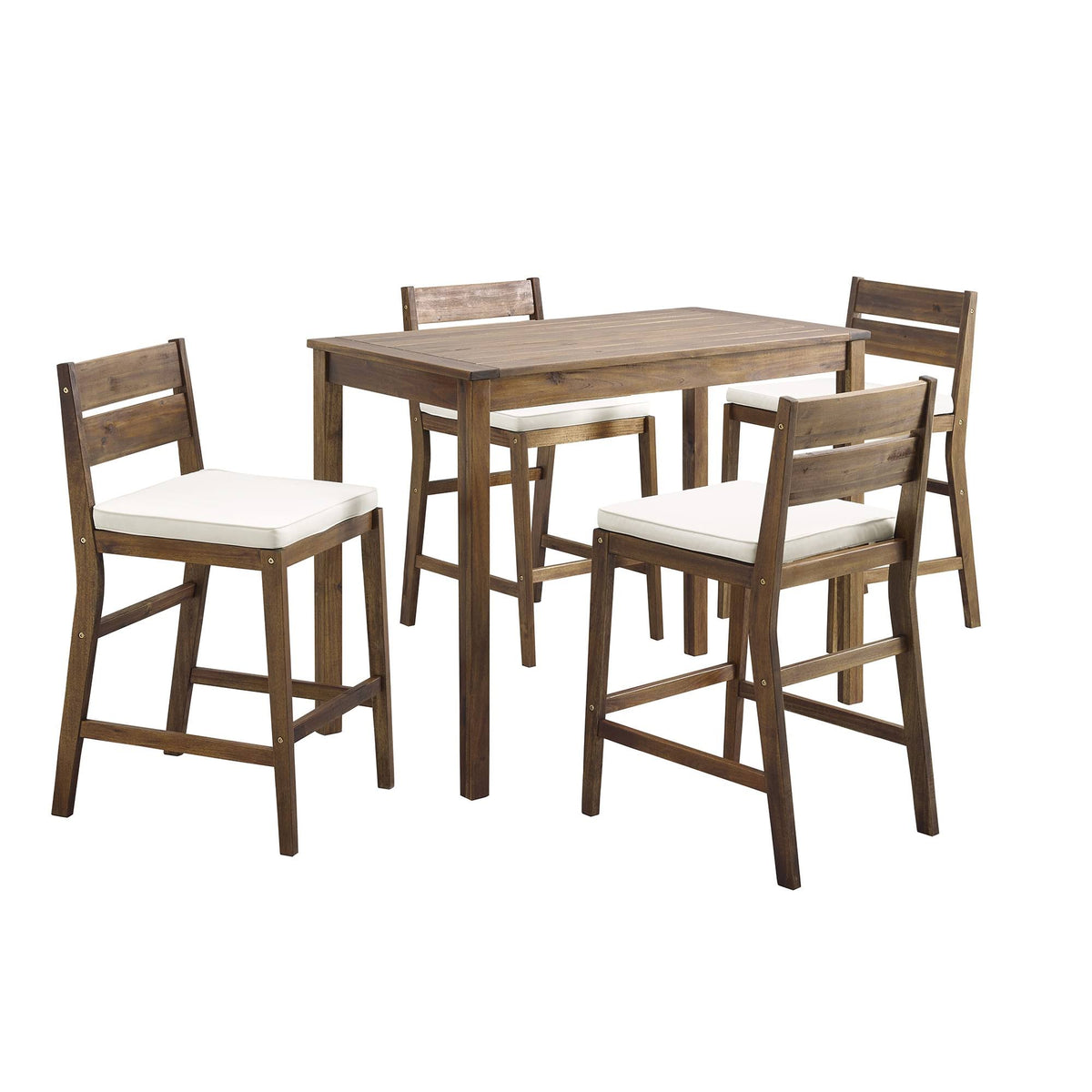 5-Piece Acacia Counter Height Dining Set C6280