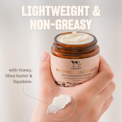 100% Grass-Fed Handmade Beef Tallow Cream Moisturizer, 4 Oz E894213