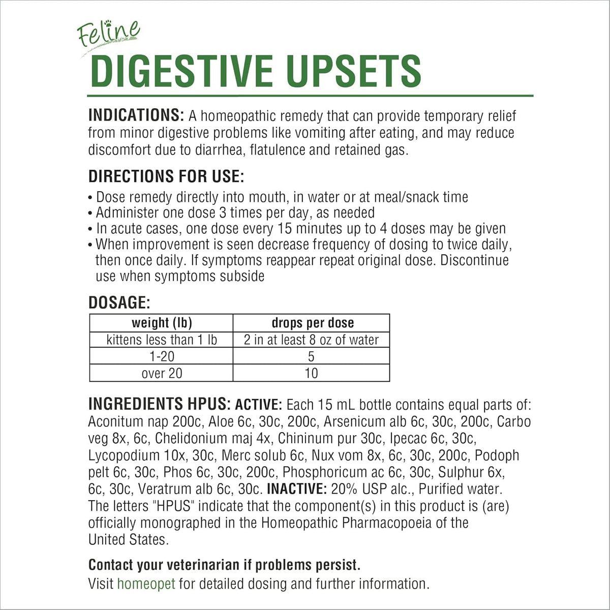 15 Milliliters Natural Pet Digestive Support S72223