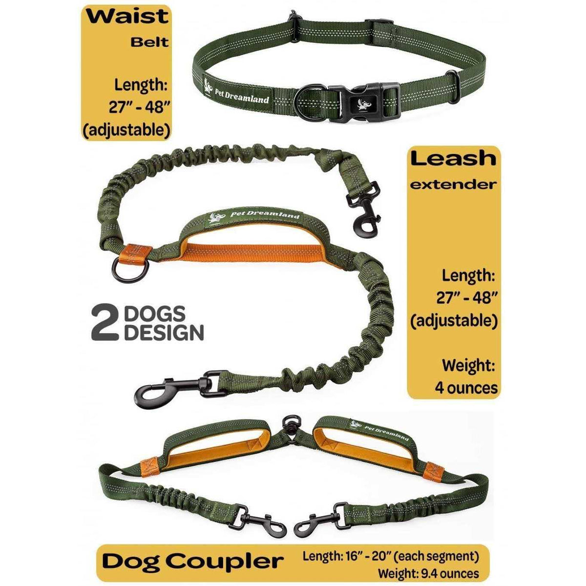 Double Dog Leash for Large Dogs G74810