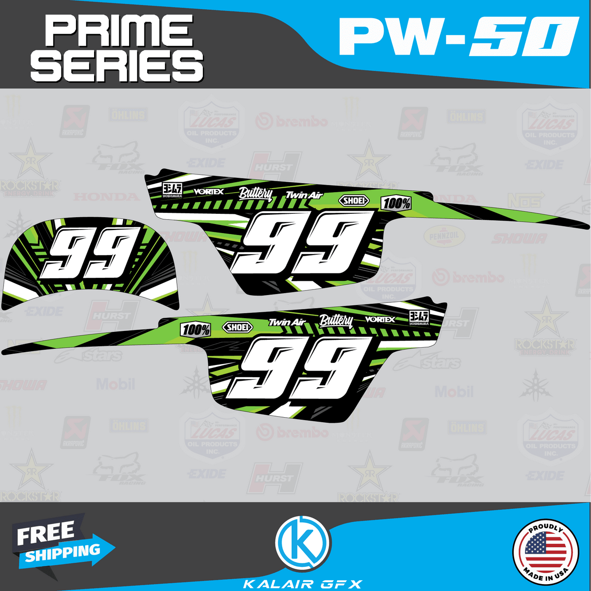GFX Graphics Kit for Yamaha PW50 B92657