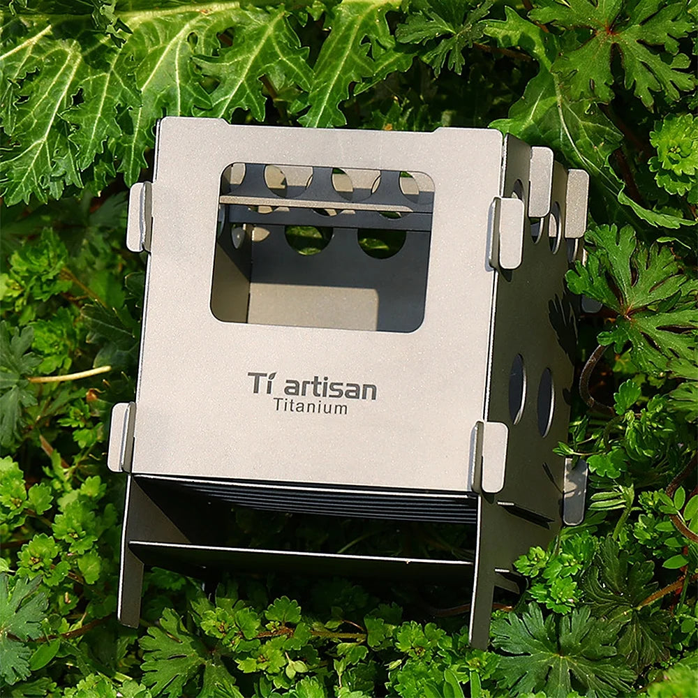 Titanium Wood Burning Pocket Camping Stove L729040