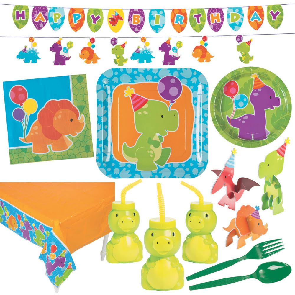 163ct Dino Party Tableware Kit D3185