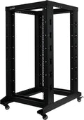 22U 4-Post Open Frame Server Rack Black O495