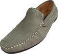 Leather Slip on Loafers Grey B9538