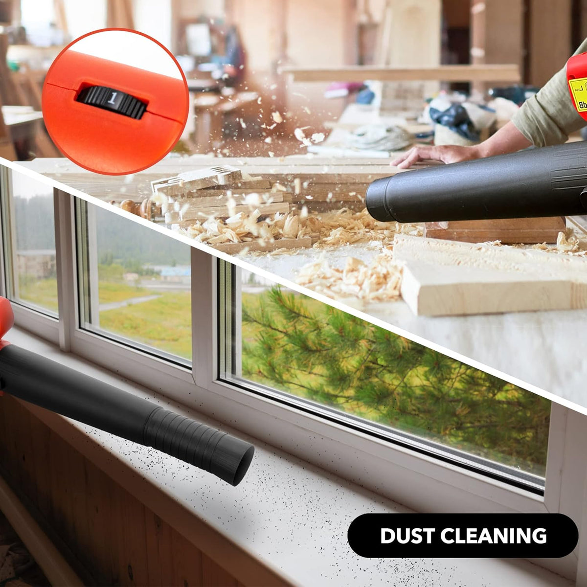 Cordless Handheld Leaf Blower with Battery & Charger L695