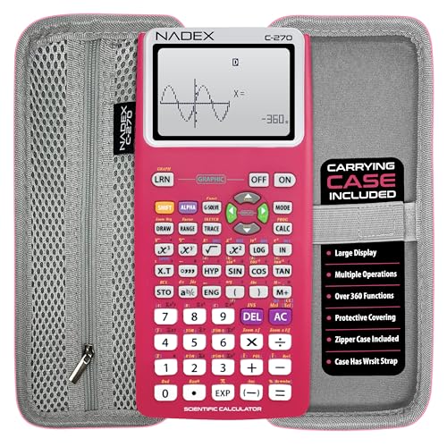 Black Graphing Scientific Calculator with Carrying Case Y71572