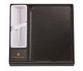 Satin Chrome Ballpoint Pen and Black Medium Journal G808109
