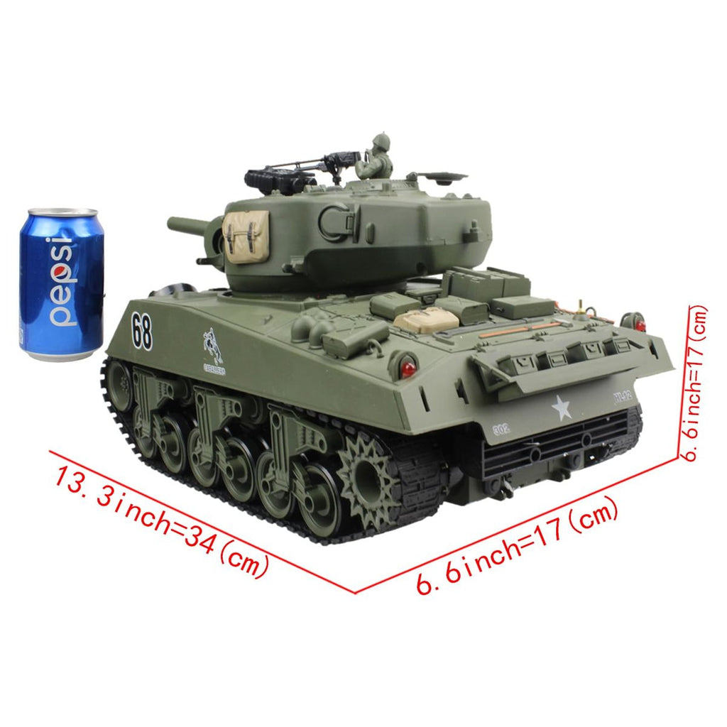 1/20 RC Shooting Ball Tank Toys with 100 BB Bullets M150