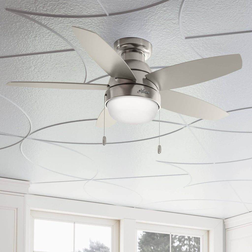 Low Profile Ceiling Fan with LED Light Kit H19564