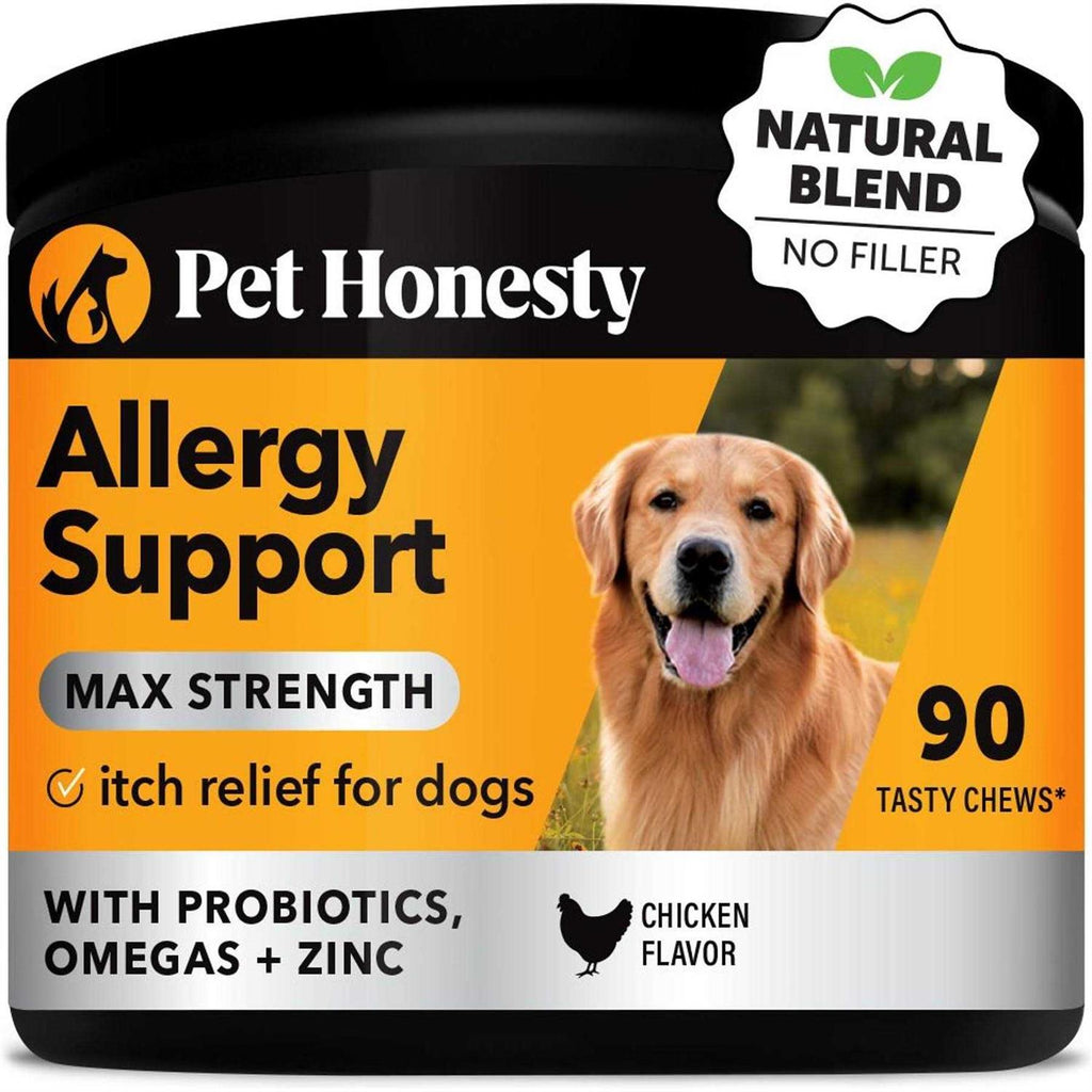 Dog Allergy Support Supplement with Probiotics Omegas and Zinc N490276