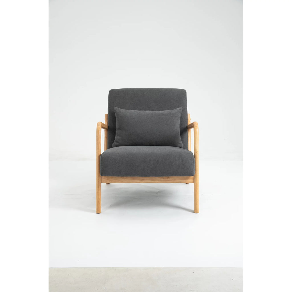 Mid Century Modern Upholstered Accent Chair with Wood Frame X790