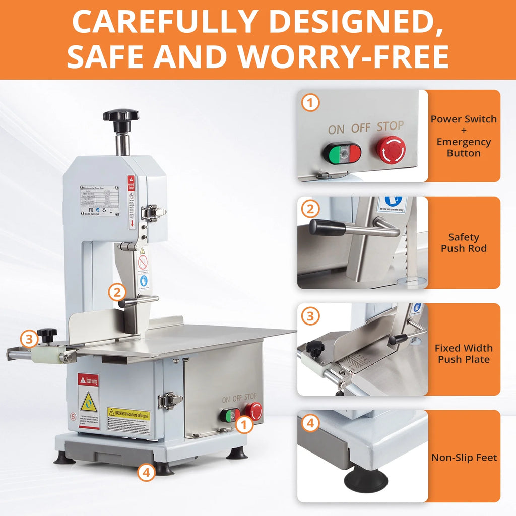 750W Electric Bone Saw Meat Cutting Machine G5522