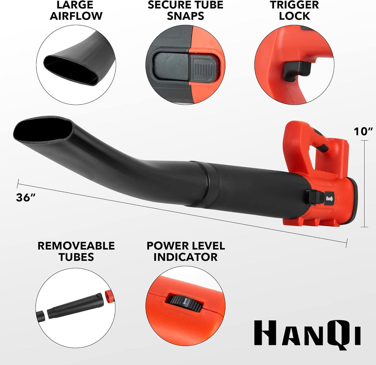 Cordless Handheld Leaf Blower with Battery & Charger L695