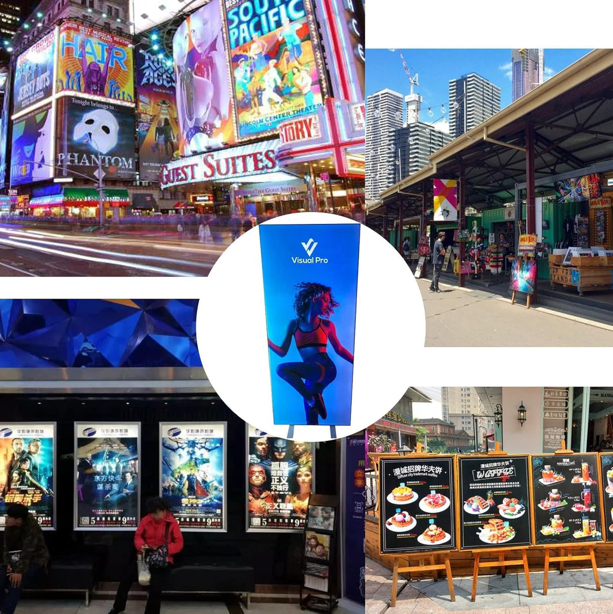 33”x78” Aluminum Frame LED Light Box for Poster P114
