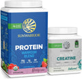 Berry Flavored Vegan Protein Powder and Unflavored Creatine Monohydrate Powder Q626