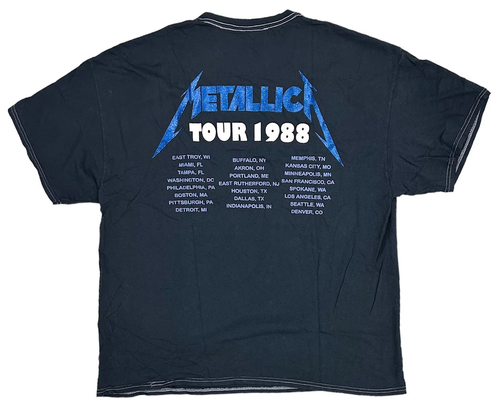 Metallica 1988 Tour Glitter Oversized Fit Tee T-Shirt C84339