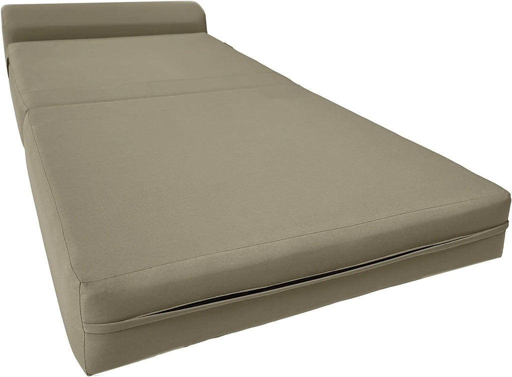 Tan Folding Foam Bed D851498