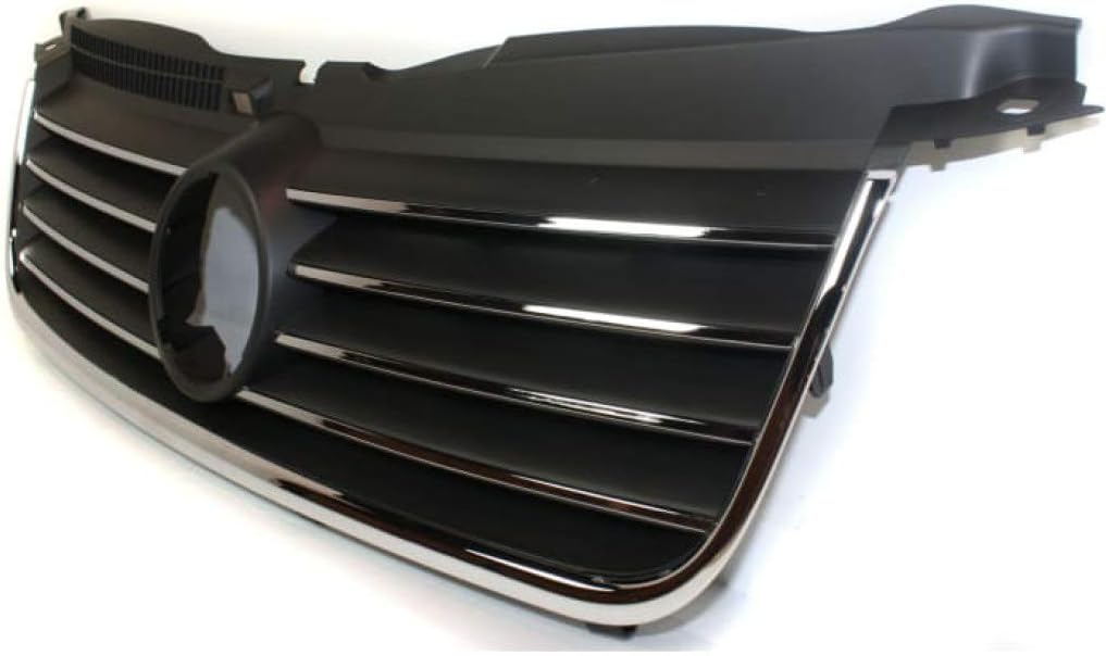 Black Shell & Insert Grille Assembly with Chrome Molding X594283