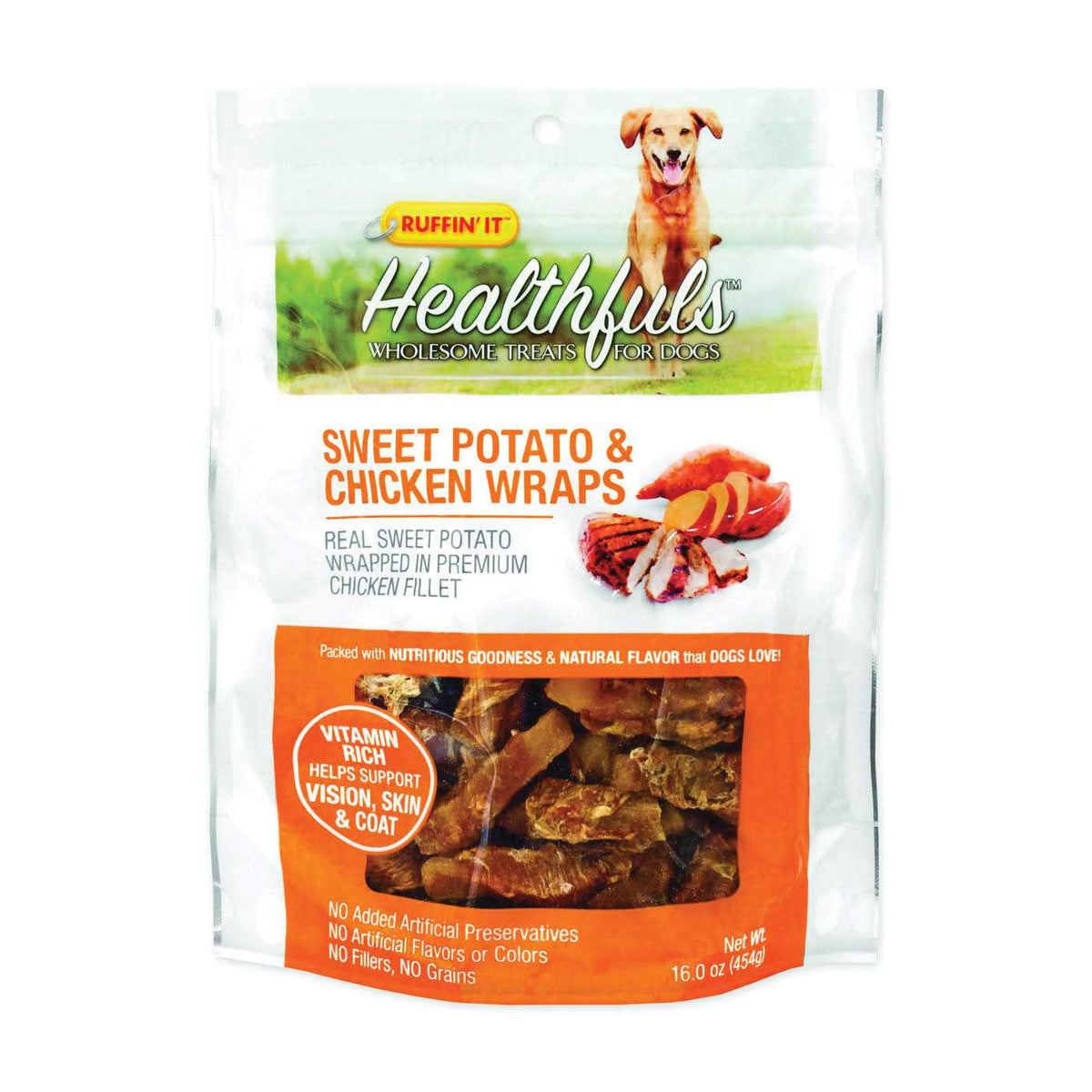 Sweet Potato & Chicken Wraps Dog Treats 16.0 oz H5836
