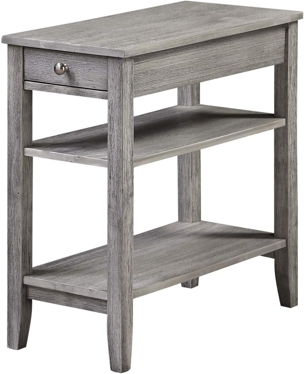 1 Drawer Chairside End Table with Shelves, Cherry V362570