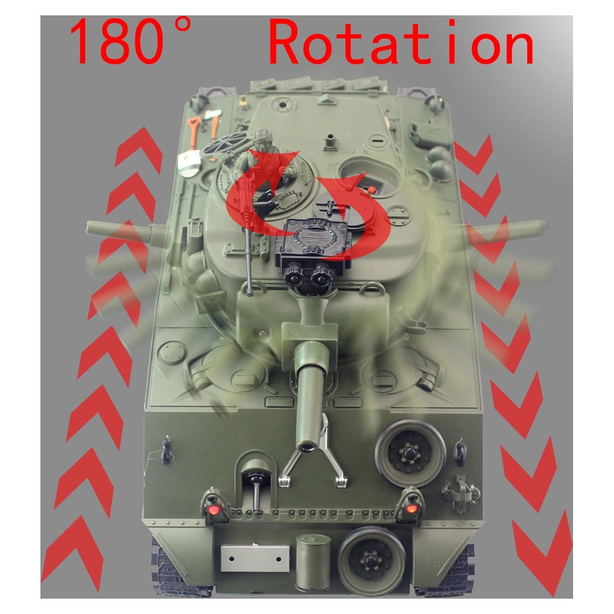 1/20 RC Shooting Ball Tank Toys with 100 BB Bullets M150