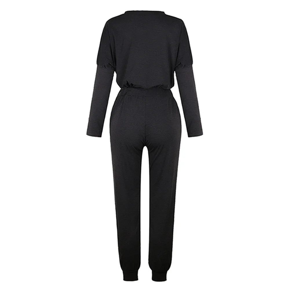 Women 2 Pieces Long Sleeve Lounge Sets D7872