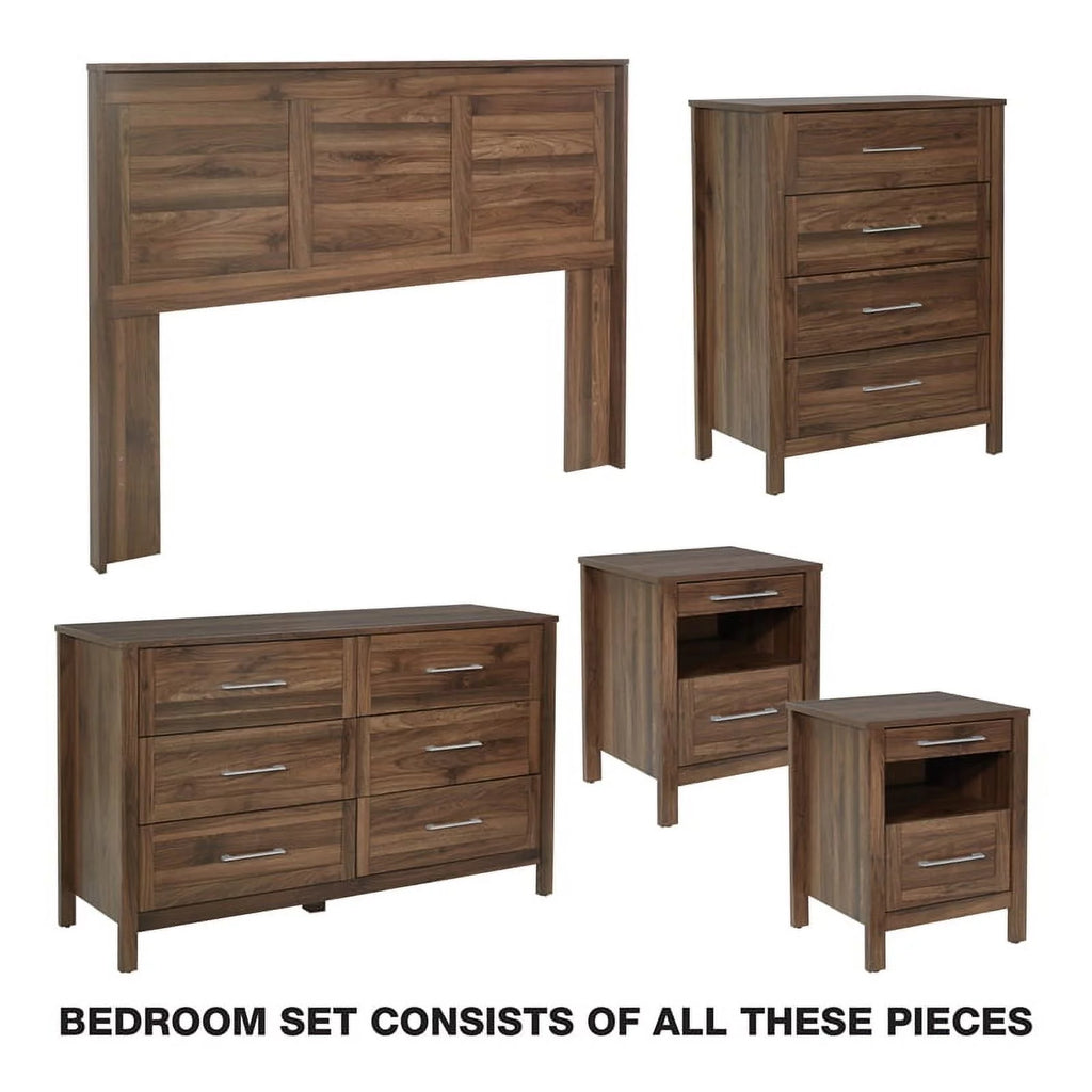Queen 5 Piece Wood Bedroom Set C877315