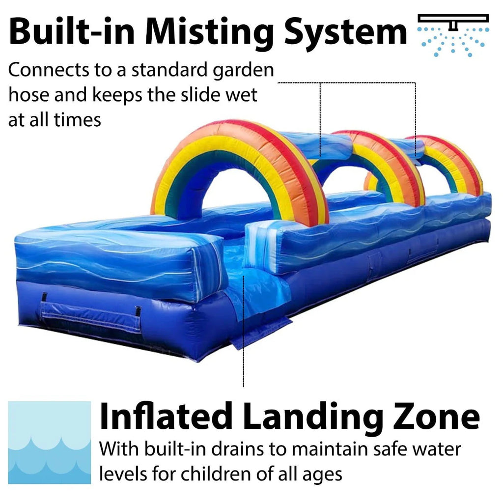 Blue Inflatable Slip n Slide with Blower W6850