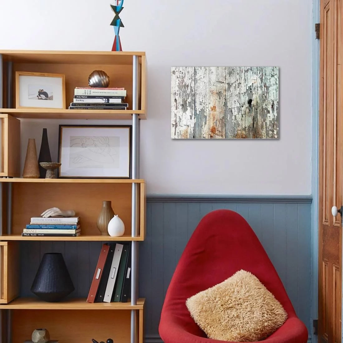 Wood Planks Stretched Canvas Wall Art G982253