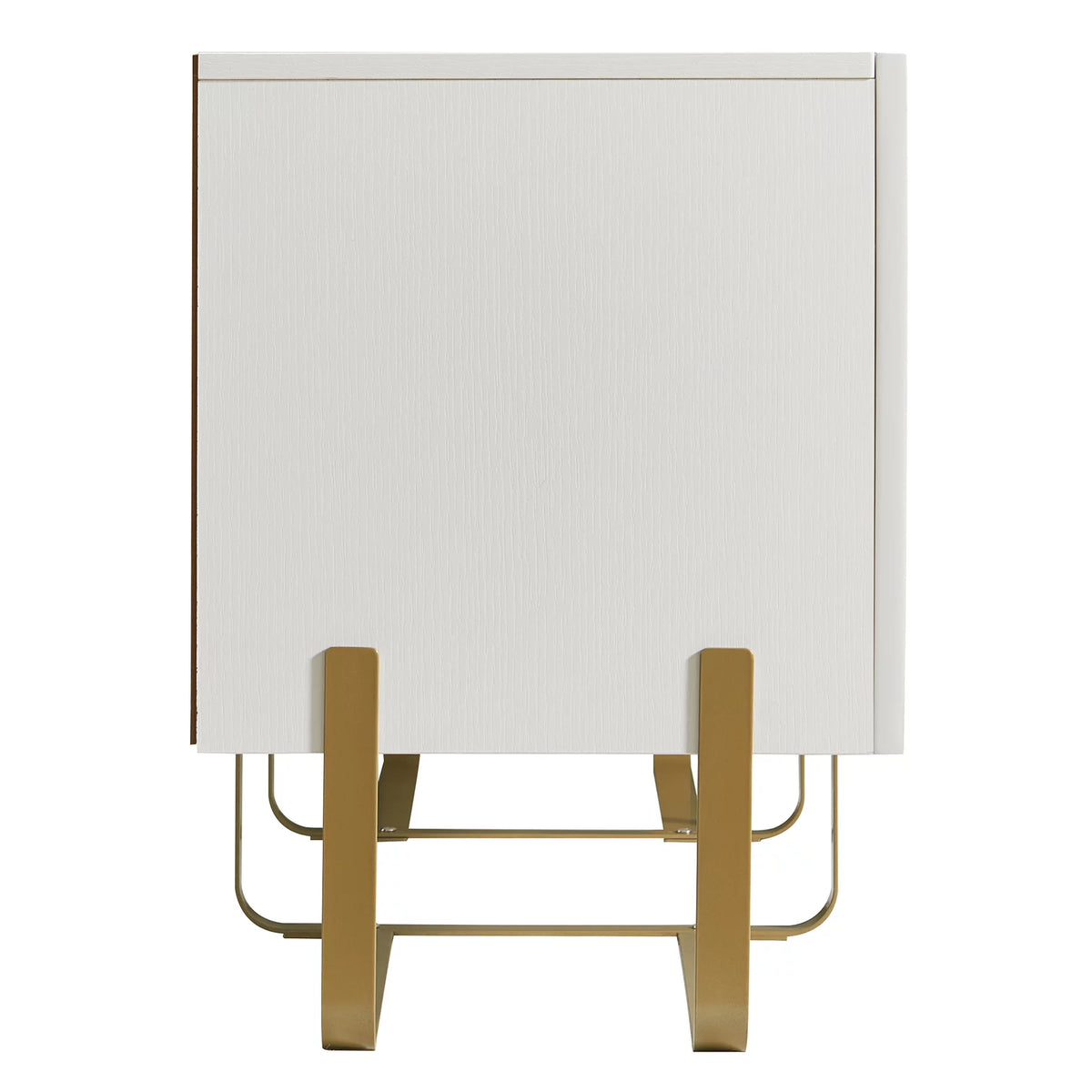 White 3 Cabinet TV Stand A5840