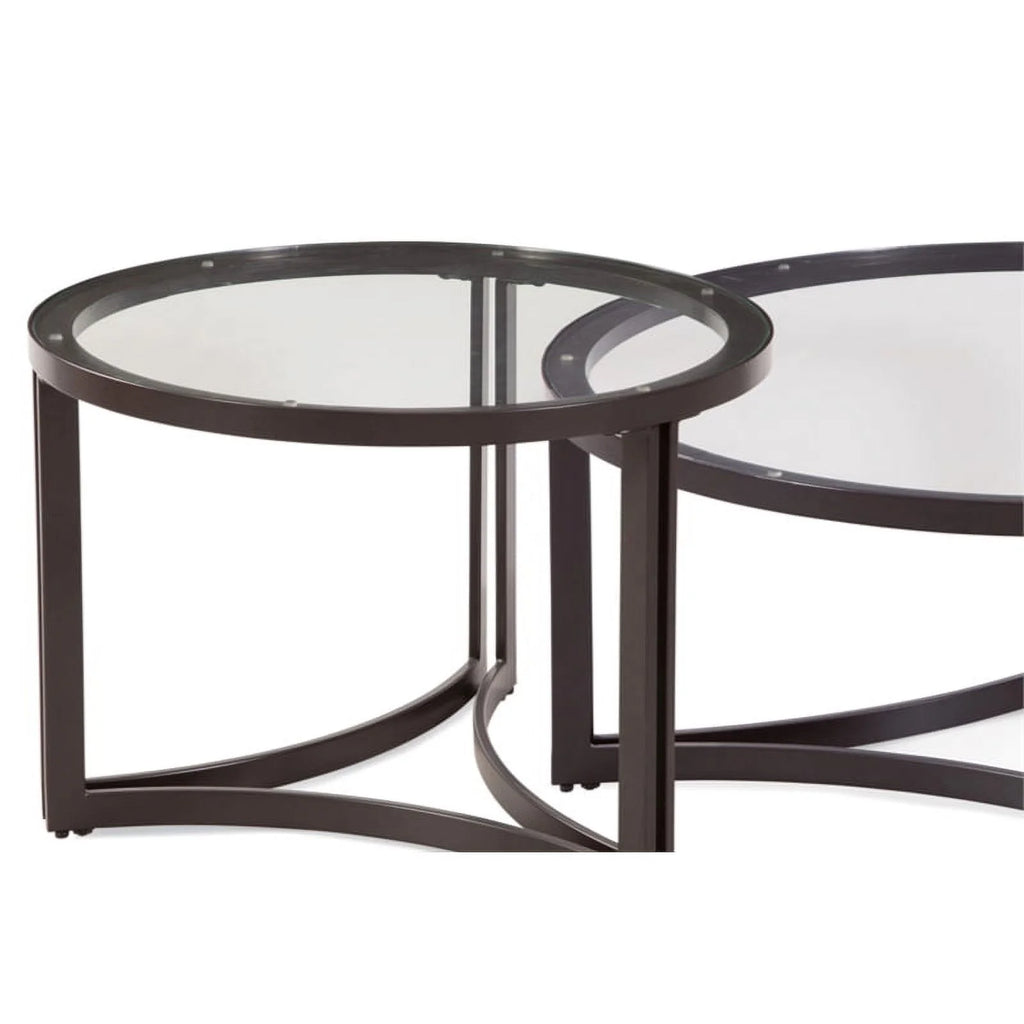 Round Cocktail in Black Metal H34268