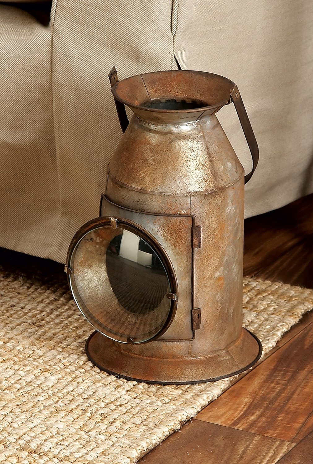 Metal Glass Candle Lantern, Pack of 2 O748533