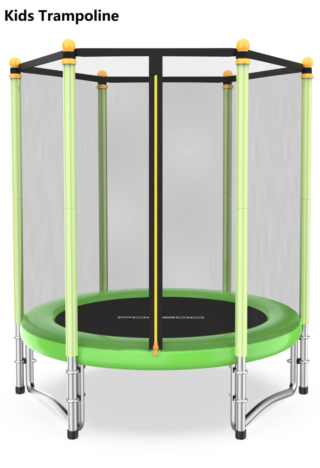 55" Kids Trampoline with Safety Enclosure Net G321891