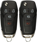 Keyless Entry Car Remote Uncut Ignition Flip Key Fob (Pack of 2) K48594