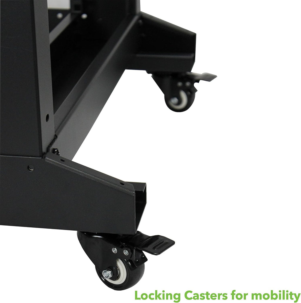 22U 4-Post Open Frame Server Rack Black O495
