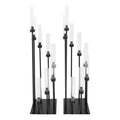 2 Pack Black 8 Arms Floor Candelabra V359246