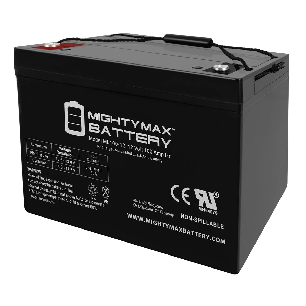 12V 100Ah SLA AGM Battery K5332