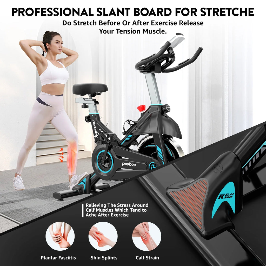 Indoor Cycling Bike Magnetic Stationary Exercise Bike 40lbs Flywheel N159