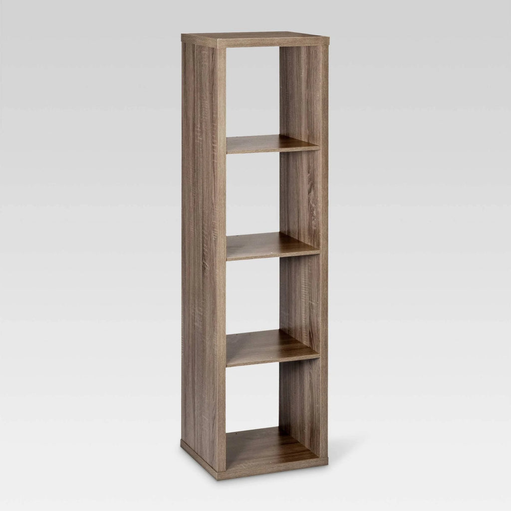 Natural 4-Cube Vertical Organizer Shelf Y296938