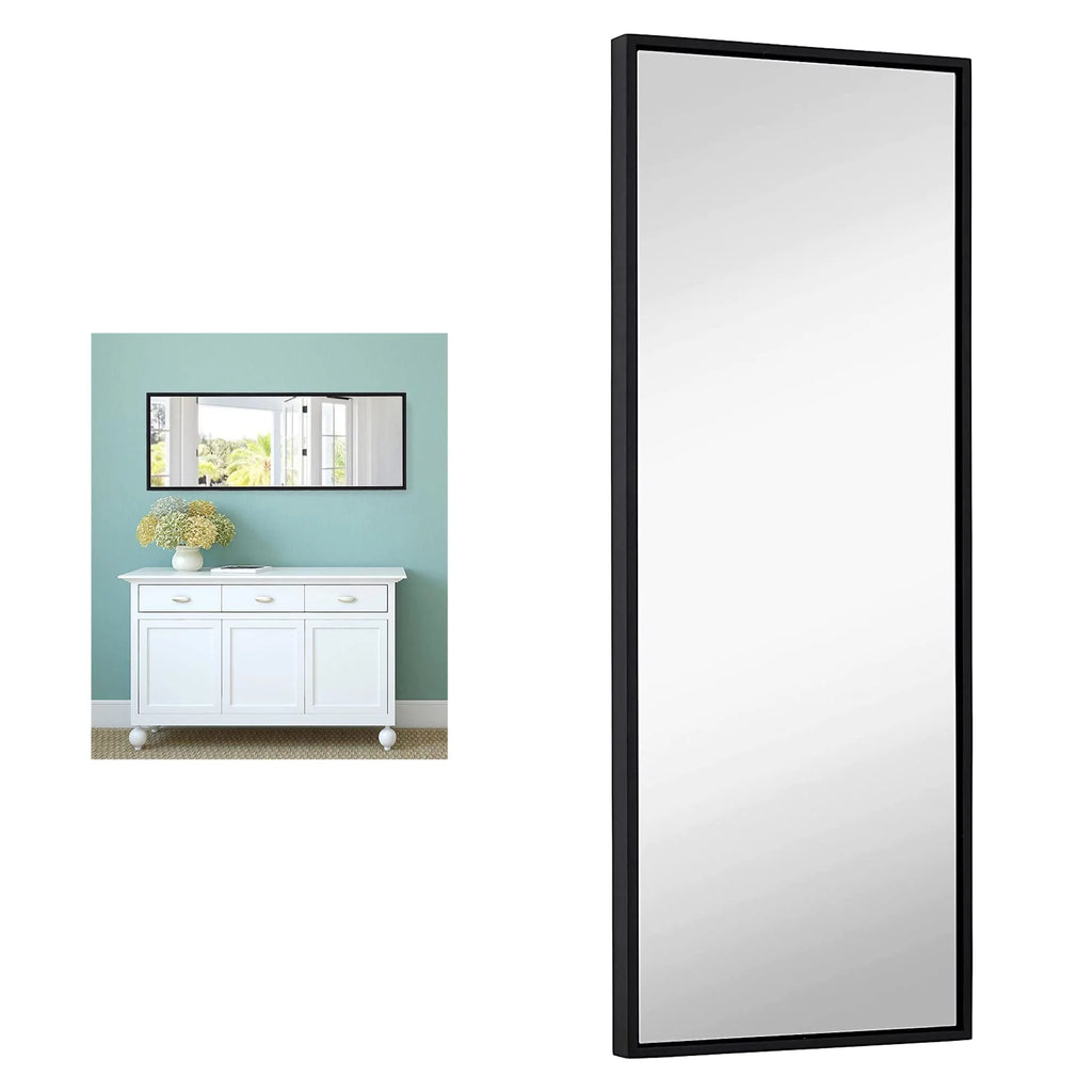 Black 18" x 48" Wall Mirror P418016