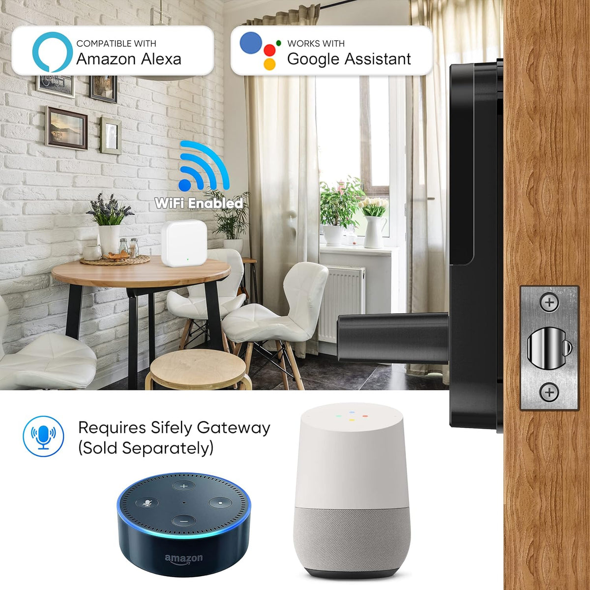 Smart Lock with Gateway and Fobs Bundle R746