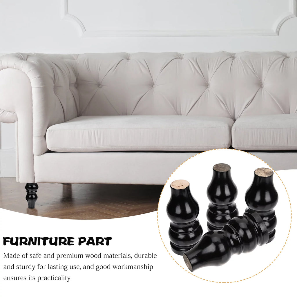 4pcs Wooden Furniture Legs D7199