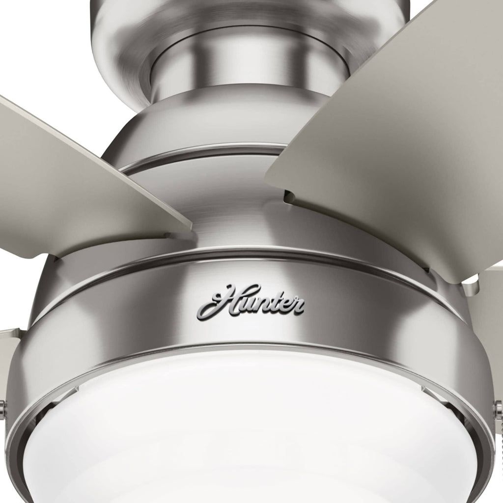 Low Profile Ceiling Fan with LED Light Kit H19564