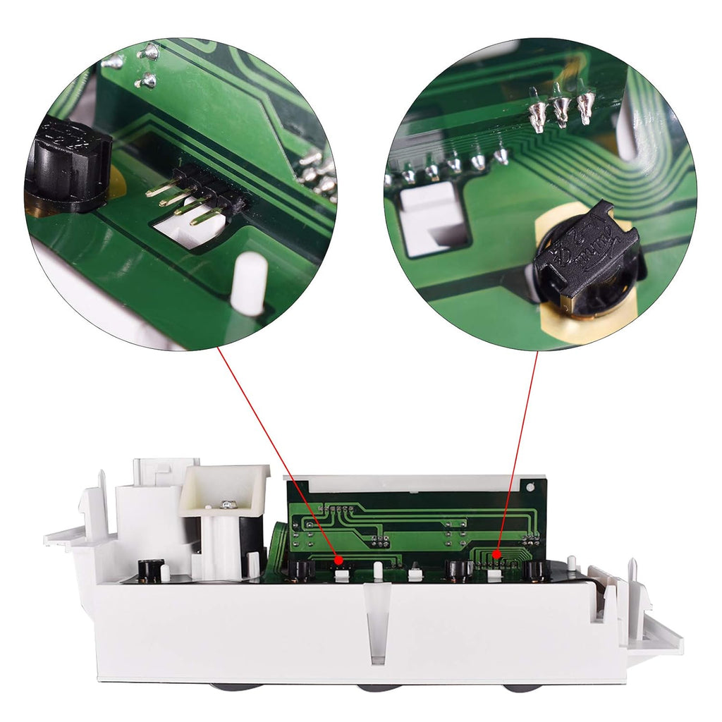 Heater A/C Control Switch Panel Module Without Rear Window Defogger for 1996-2002 Chevy GMC Pickup Truck Pack of 2 O152