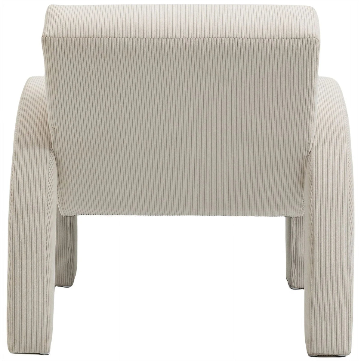 Cream Corduroy Accent Chair Z414