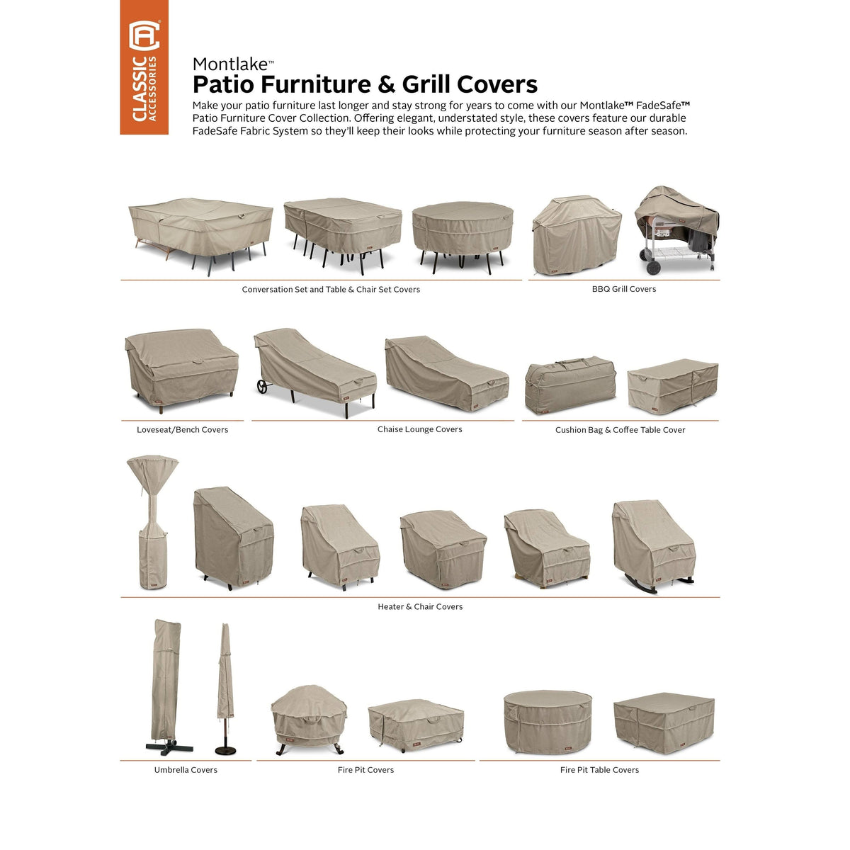 Patio Table & Chair Set Cover Y52504